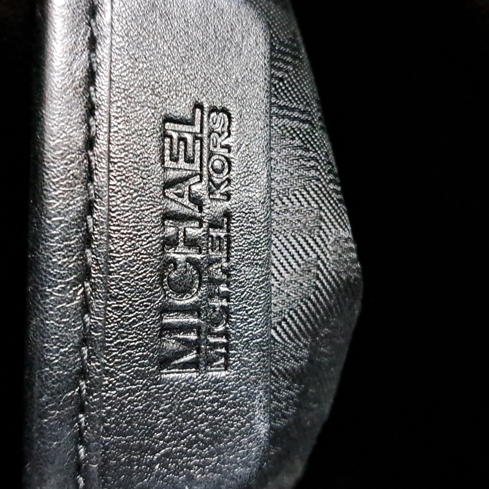 Michael Kors Tan and Black Signature Tote - Picture 3 of 6
